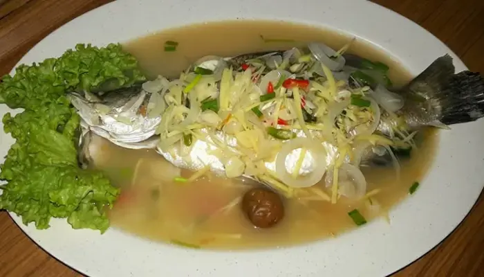 Resepi Ikan Siakap Stim Halia Simple dan Mudah