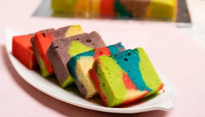 Resepi Kek Marble Pelangi Simple