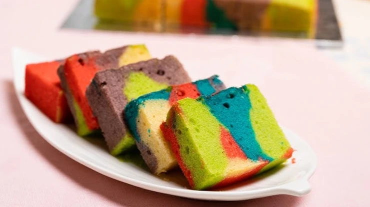 Resepi Kek Marble Pelangi