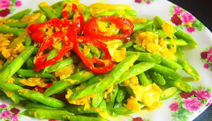 Resepi Kacang Panjang Goreng Telur dan Cara Masak
