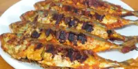 Resepi Ikan Kembung Bakar Air Fryer, Arang dan Sambal