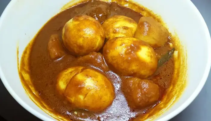 Resepi Kari Telur Pekat, Pedas dan Tanpa Santan