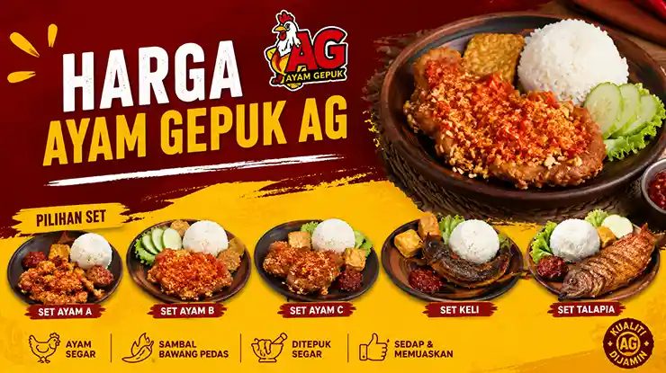 Harga Ayam Gepuk AG